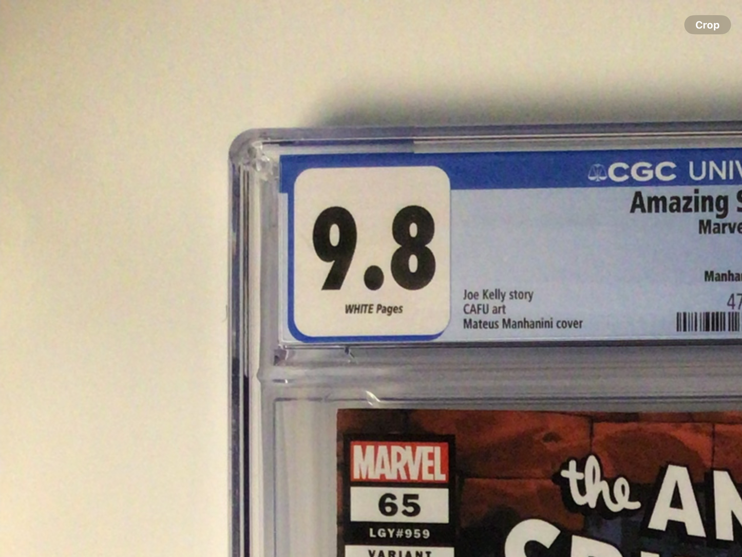 Amazing Spider-Man #65 (2025) – Manhanini Variant Cover | CGC 9.8 Near Mint/Mint